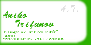 aniko trifunov business card